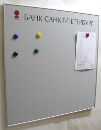 Магнитные стенды настенного исполнения для ОАО «Банк Санкт-Петербург»